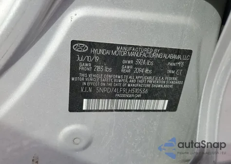 2020 Hyundai Elantra Se from USA, damaged, VIN 5NPD74LF9LH510536